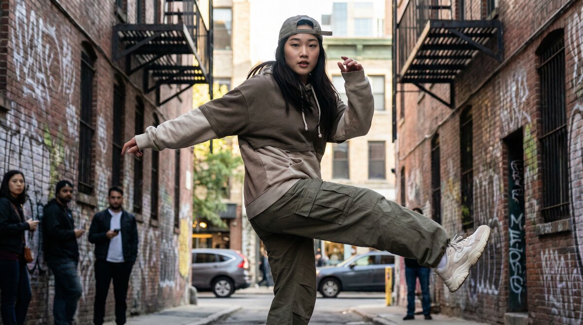 摄影师美女创意自拍